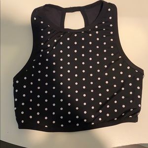 Kate spade short crop top with built in bra